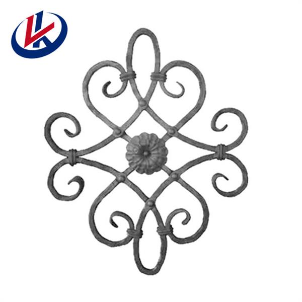 Decorative Wrought Iron Components For Fence