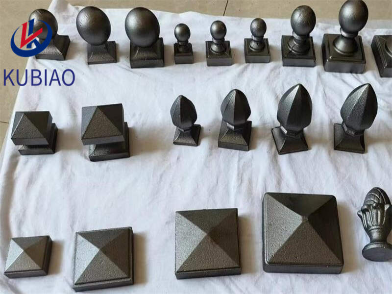 Can I use cast iron post caps as part of a fireplace mantel display?