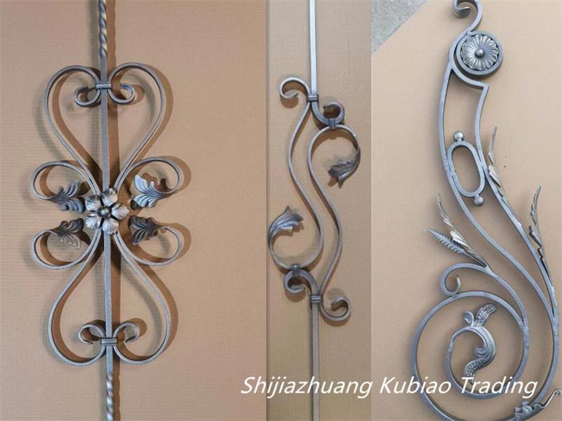 The pictures of wrought iron components